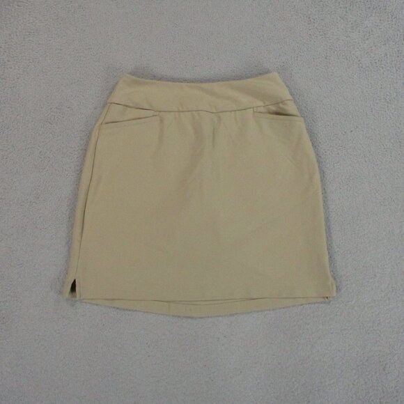adidas Dresses & Skirts - Adidas Skirt Womens L Petite Brown Skort Outdoors Pockets Stretch Tennis Preppy
